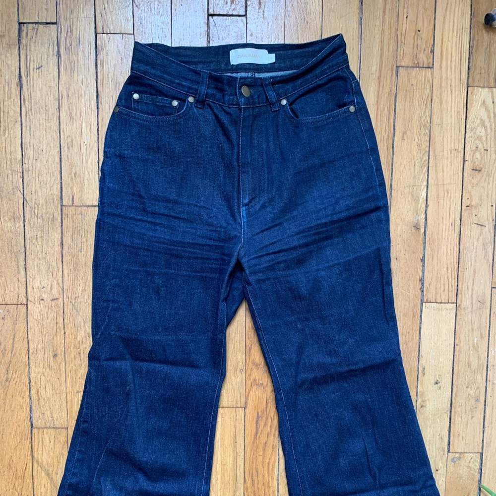 Zimmermann crop flare denim